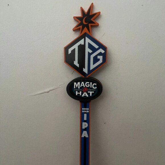 Magic Hat Brewing Company TFG Rock Solid IPA Beer Tap Handle 14" Tapper Bar RARE - Picture 4 of 6